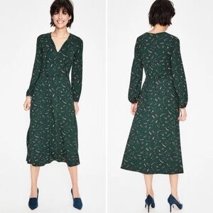 Boden Black Cosmos Stretch Jersey Dress